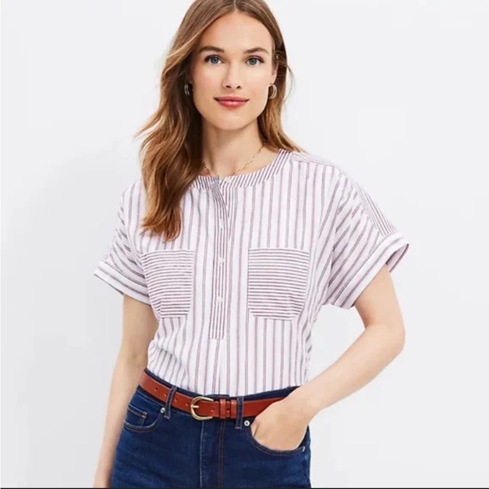NWT Loft Striped Top